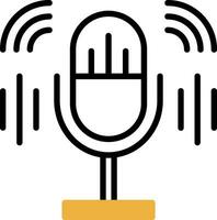 Podcast Vector Icon Design