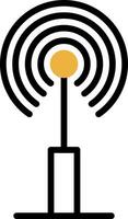 Radio antenna Vector Icon Design