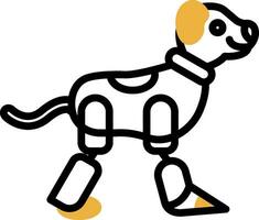 Robot dog Vector Icon Design