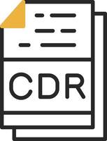 Cdr File Format Vector Icon Design