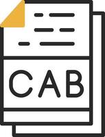 CAB File Format Vector Icon Design