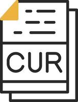 CUR File Format Vector Icon Design