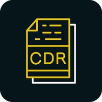 Cdr File Format Vector Icon Design