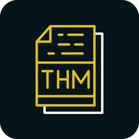 Thm Vector Icon Design