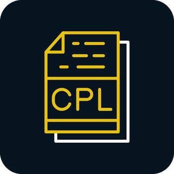 CPL File Format Vector Icon Design