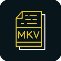 mkv vector icono diseño