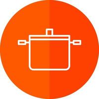 Cooking pots Vector Icon Design