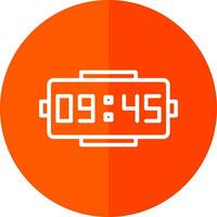 Digital clock Vector Icon Design
