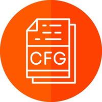 Cfg File Format Vector Icon Design