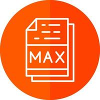Max File Format Vector Icon Design