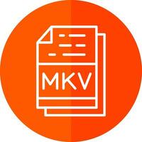 mkv vector icono diseño