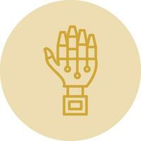 Robot hand Vector Icon Design
