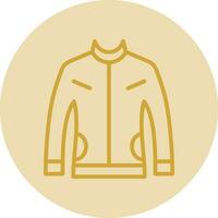 Leather jacket Vector Icon Design