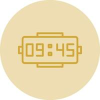 Digital clock Vector Icon Design