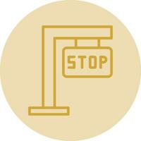 Stop sign Vector Icon Design