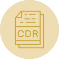 Cdr File Format Vector Icon Design