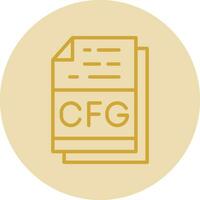 Cfg File Format Vector Icon Design