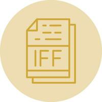 IFF File Format Vector Icon Design