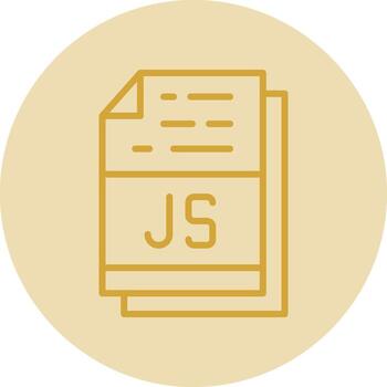 Js File Format Vector Icon Design