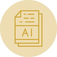 AI File Format Vector Icon Design