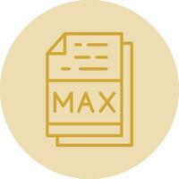 Max File Format Vector Icon Design