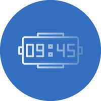 Digital clock Vector Icon Design