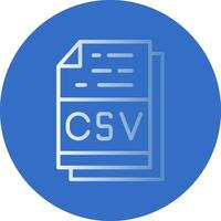 Csv File Format Vector Icon Design