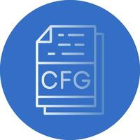 Cfg File Format Vector Icon Design