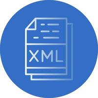 xml archivo formato vector icono diseño