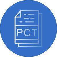 Pct File Format Vector Icon Design