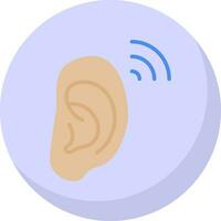 diseño de icono de vector de oído