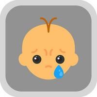 Crying Vector Icon Design