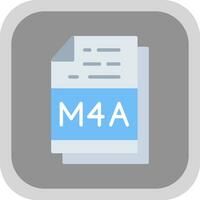 M4a File Vector Icon Design