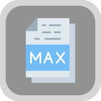 Max File Format Vector Icon Design