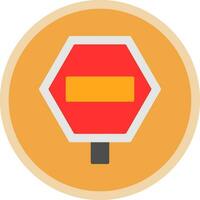 Road sign Vector Icon Design