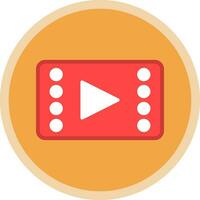 diseño de icono de vector de reproductor de video