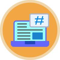 Hashtag Vector Icon Design