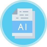 AI File Format Vector Icon Design