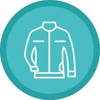 Leather jacket Vector Icon Design