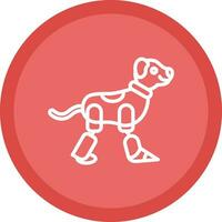 Robot dog Vector Icon Design