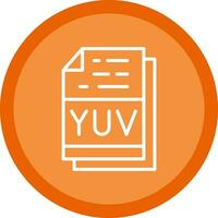 YUV File Format Vector Icon Design