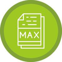 Max File Format Vector Icon Design