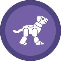 Robot dog Vector Icon Design