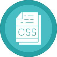 Css File Format Vector Icon Design