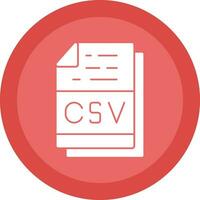 csv archivo formato vector icono diseño