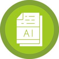 AI File Format Vector Icon Design