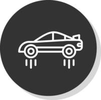 Flying car Vector Icon Design