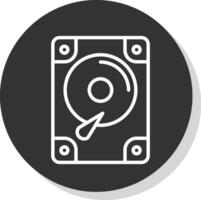 Hard disk drive Vector Icon Design