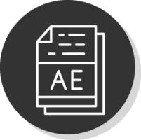 ae vector icono diseño