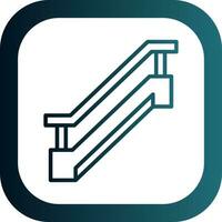 Escalator Vector Icon Design